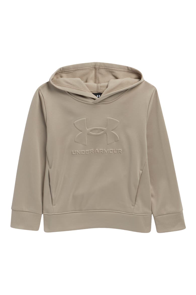 Kids' Logo Embossed Hoodie, Main, color, TIMBERWOLF TAUPE