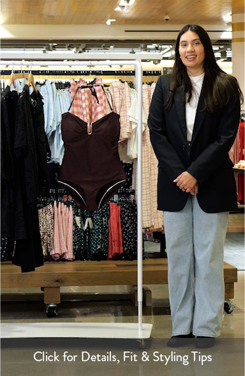 Luminara Halter One-Piece Swimsuit, sales video thumbnail