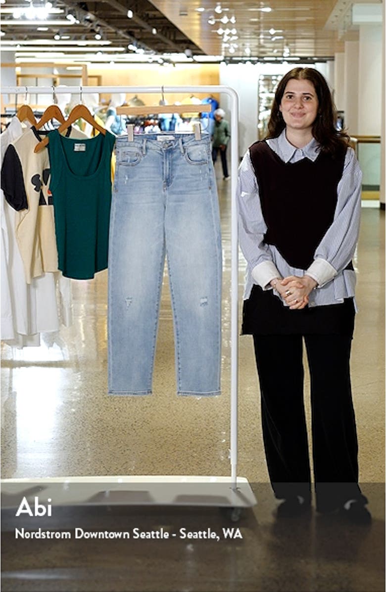 High Waist Ankle Straight Leg Jeans, sales video thumbnail