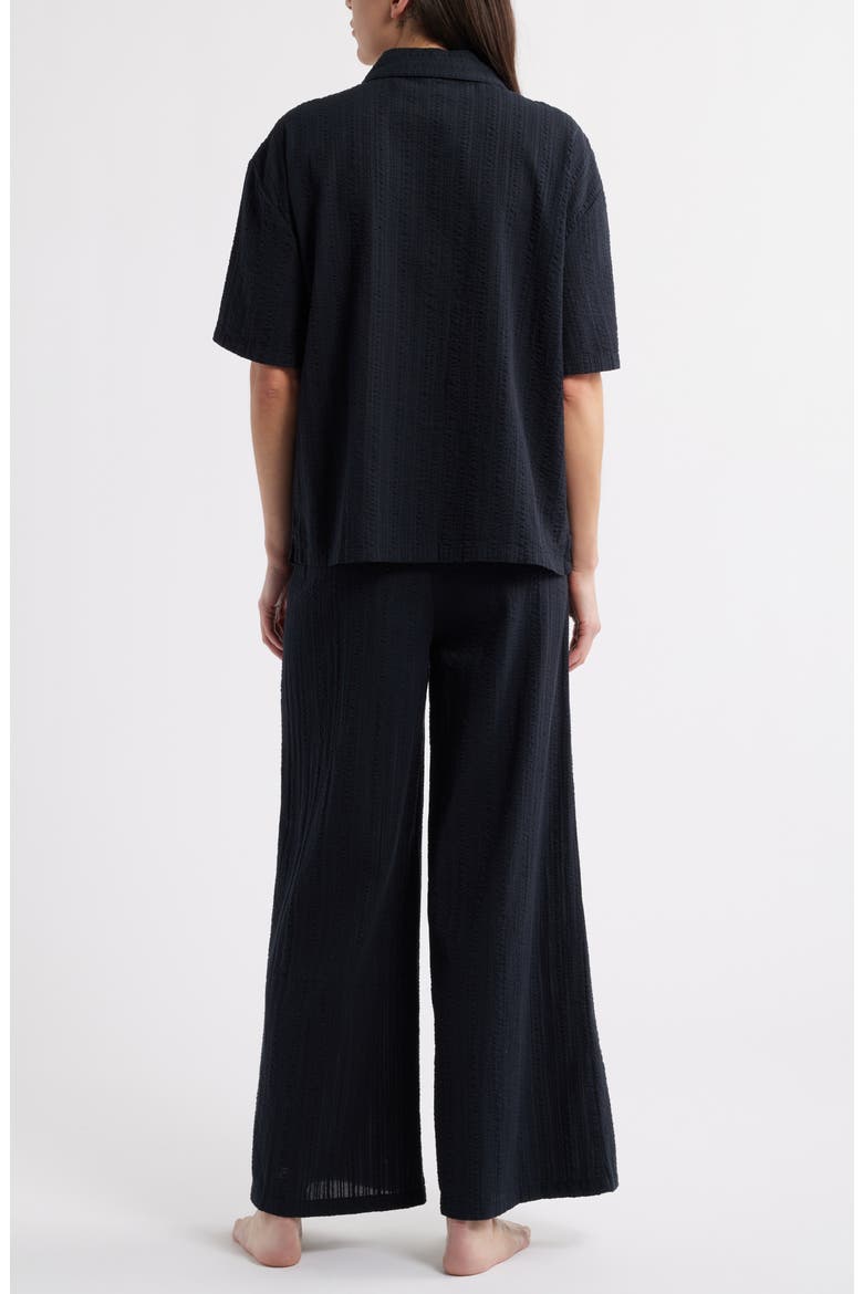 Seersucker Pajamas, Alternate, color, BLACK