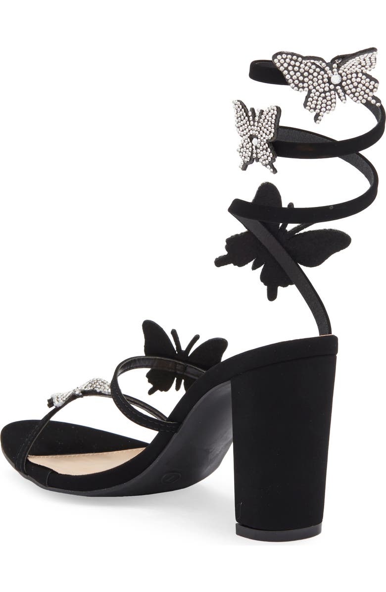 WILD DIVA LOUNGE Morry Rhinestone Butterfly Sandal, Alternate, color,
