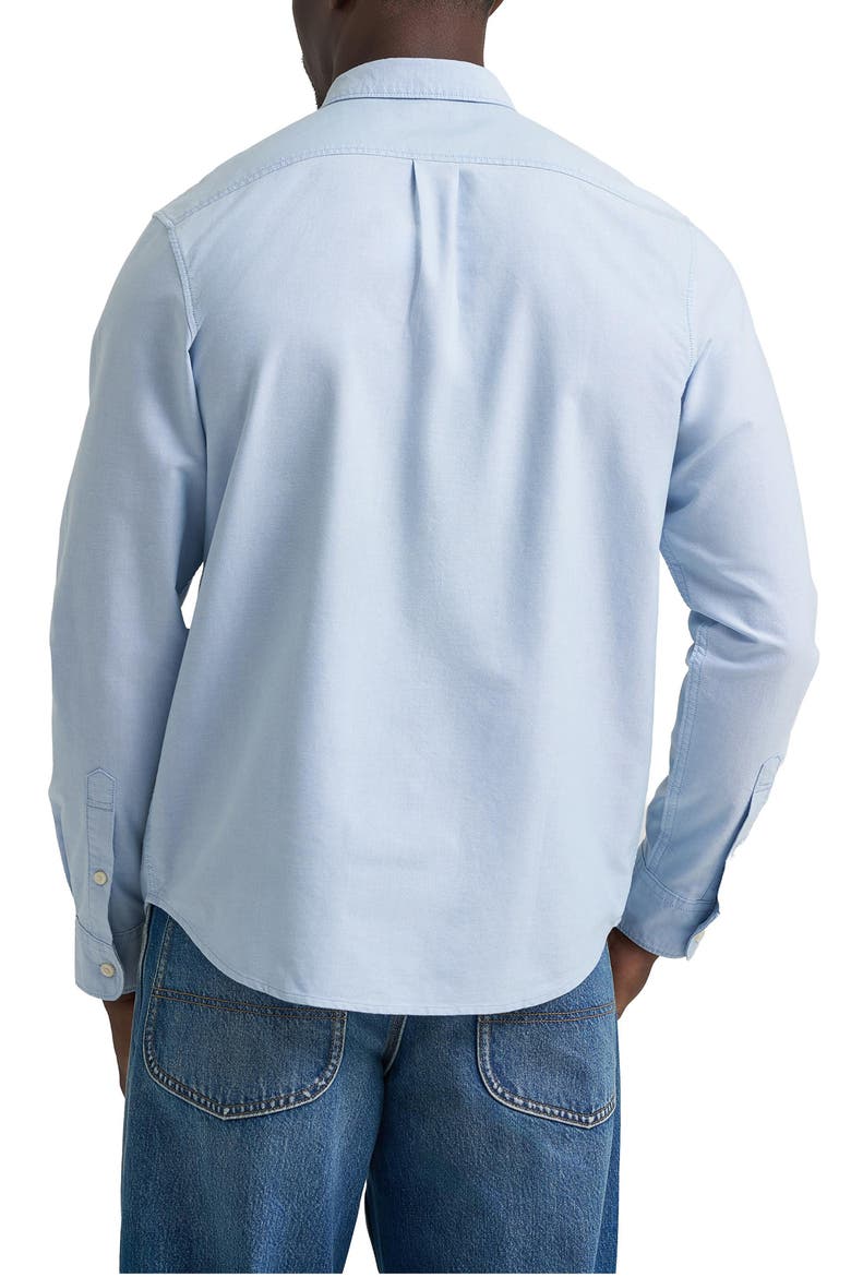 Long Sleeve Cotton Button Down Shirt, Alternate, color, HALOGEN CROSSED CLOUD