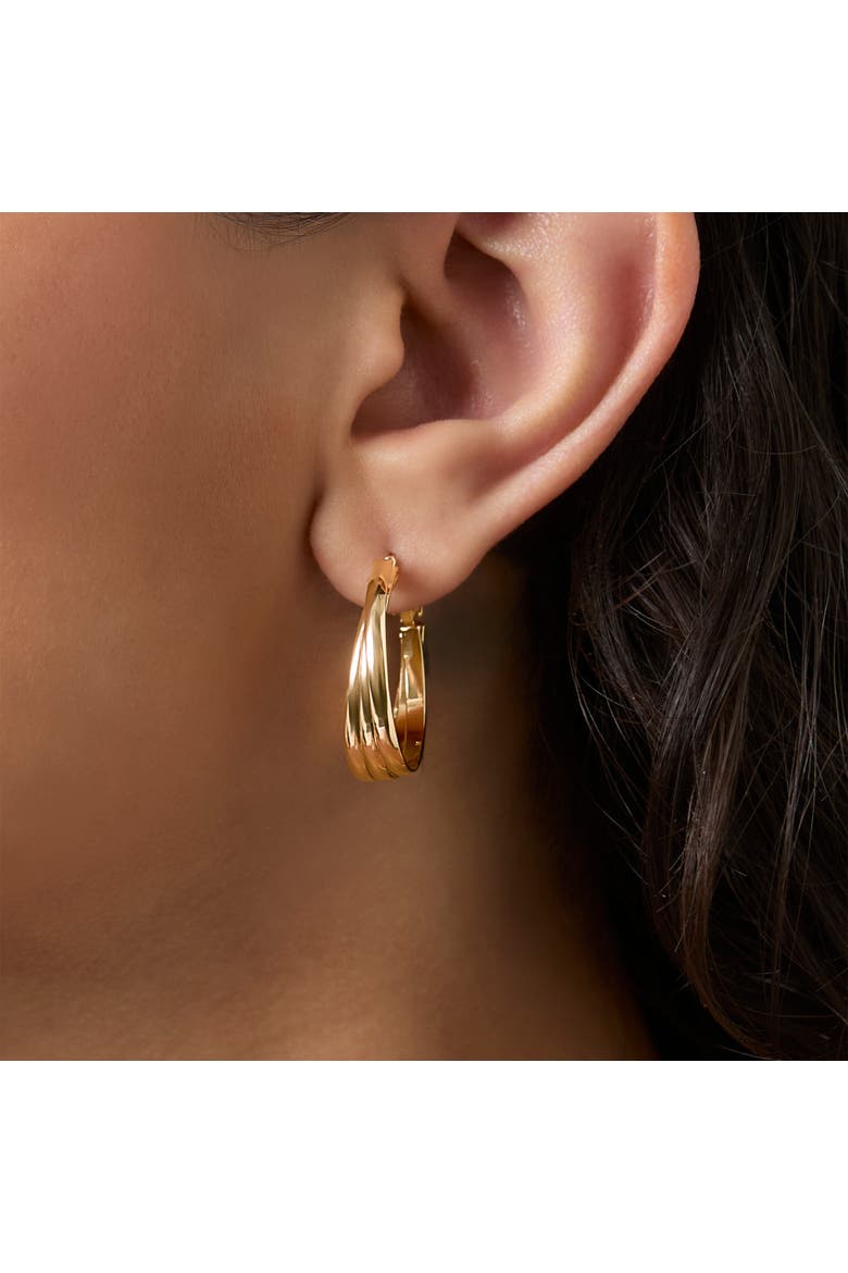 Mixed Shape Earring Set, Alternate, color, Gold