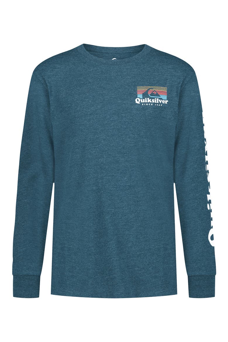 Kids' Phase Long Sleeve Graphic T-Shirt, Main, color, TOTAL ECLIPSE HEATHER