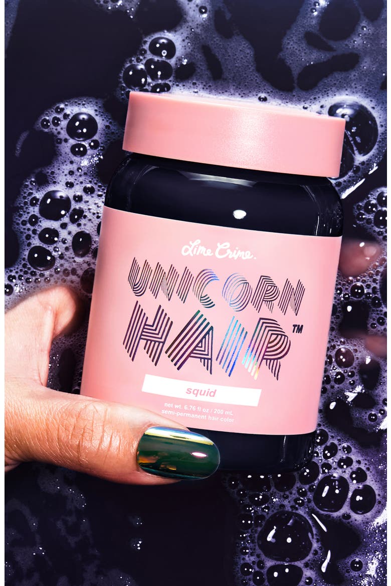 Unicorn Hair Full Coverage Semi-Permanent Hair Color, Alternate, color, SQUID