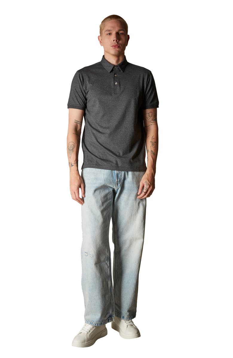 Members Only Men's Polo Shirt, Alternate, color, Charcoal