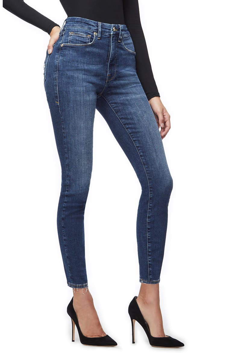 Good Legs High Waist Ankle Skinny Jeans, Alternate, color, BLUE 265