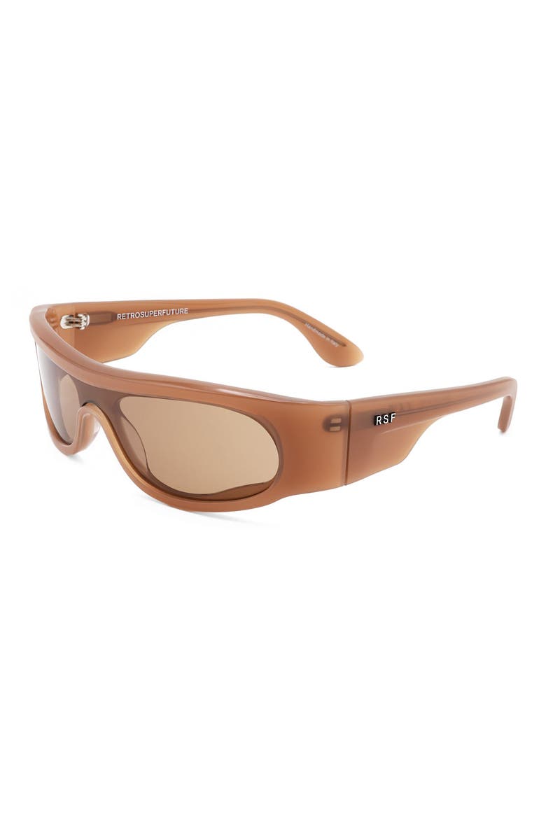58mm Wrap Sunglasses, Alternate, color, BROWN