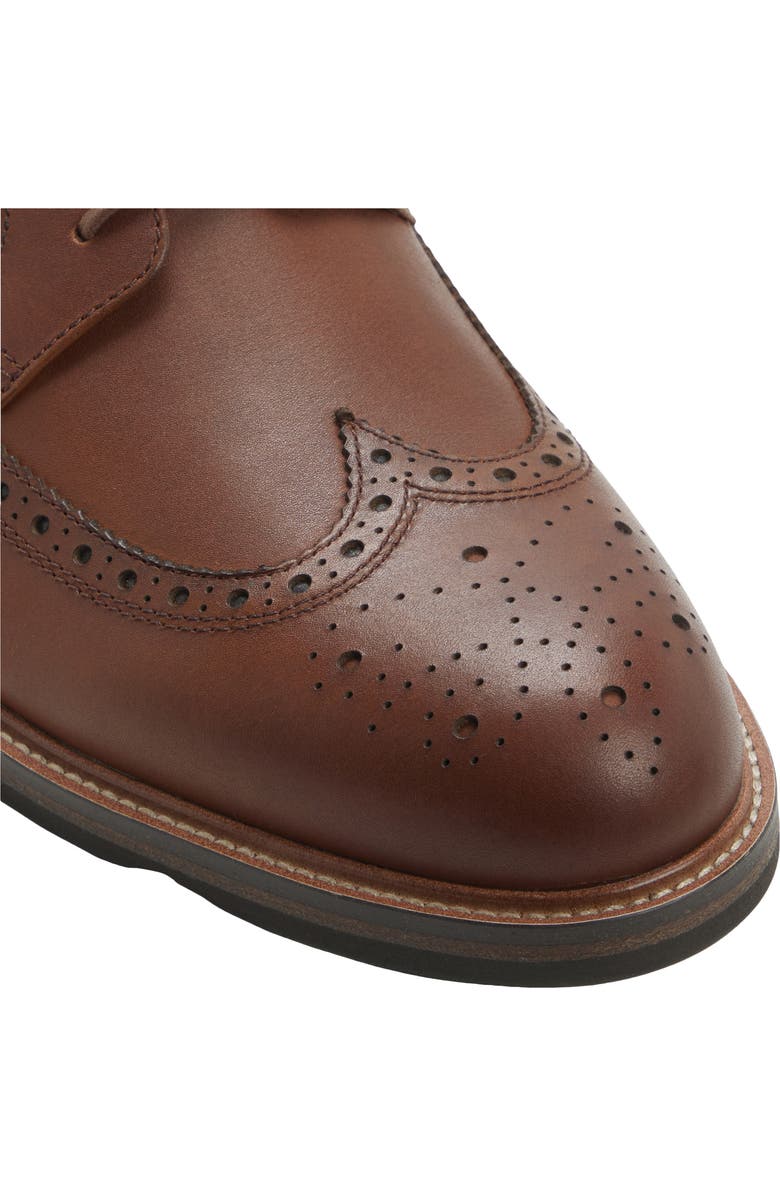 Brooks Brothers Brookfield Brogue Oxford, Alternate, color, Brown