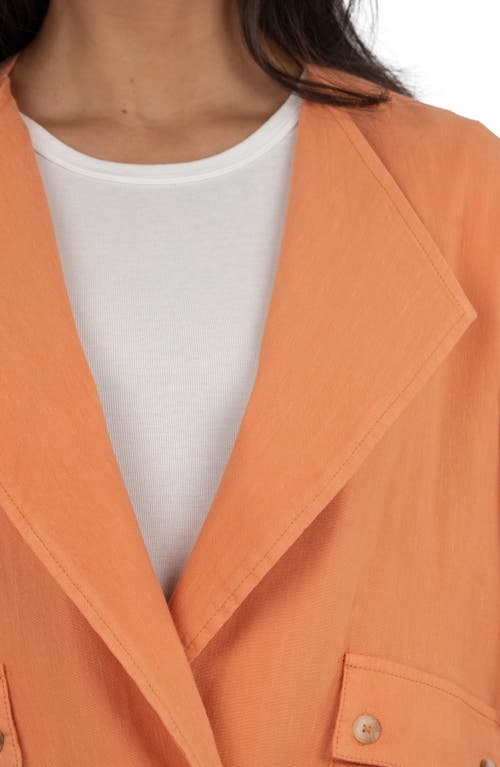 Kut From The Kloth Karie Open Front Linen Blend Jacket
