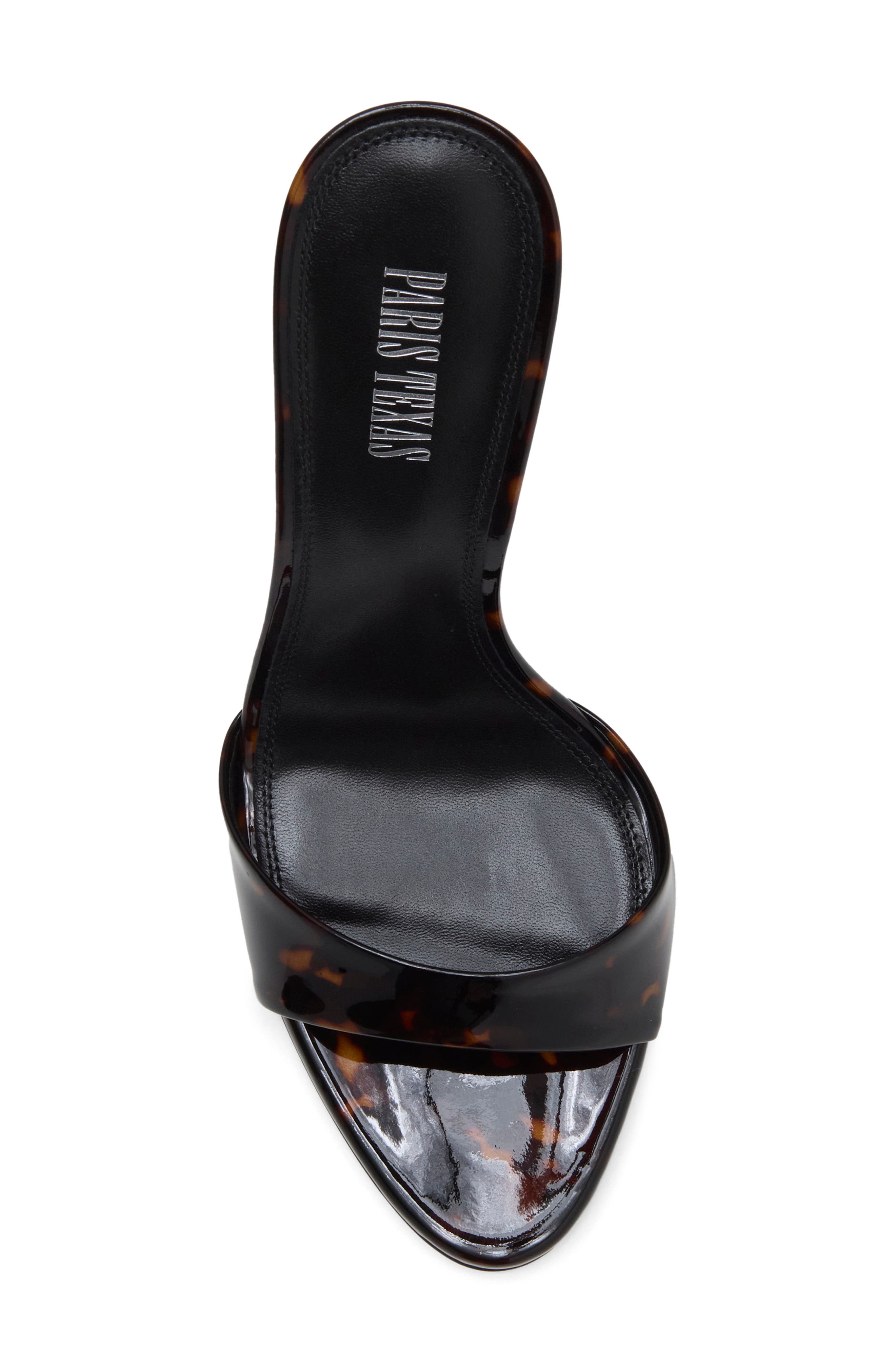 Lidia Leather Heeled Mule, Alternate, color, TORTOISE