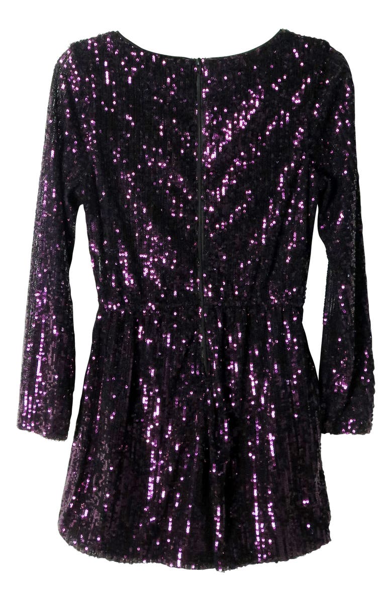 Zunie Kids' Sequin Romper, Alternate, color, 