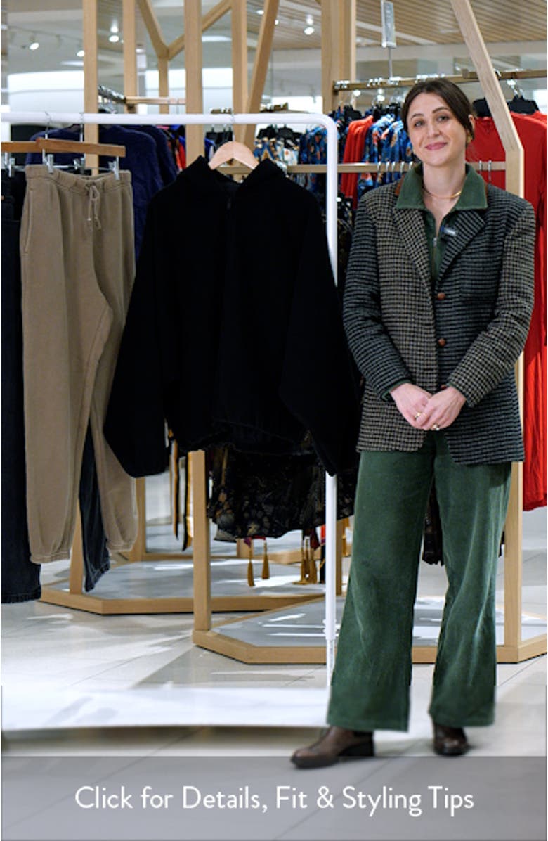 Hooded Brushed Flecce Bomber Jacket, sales video thumbnail