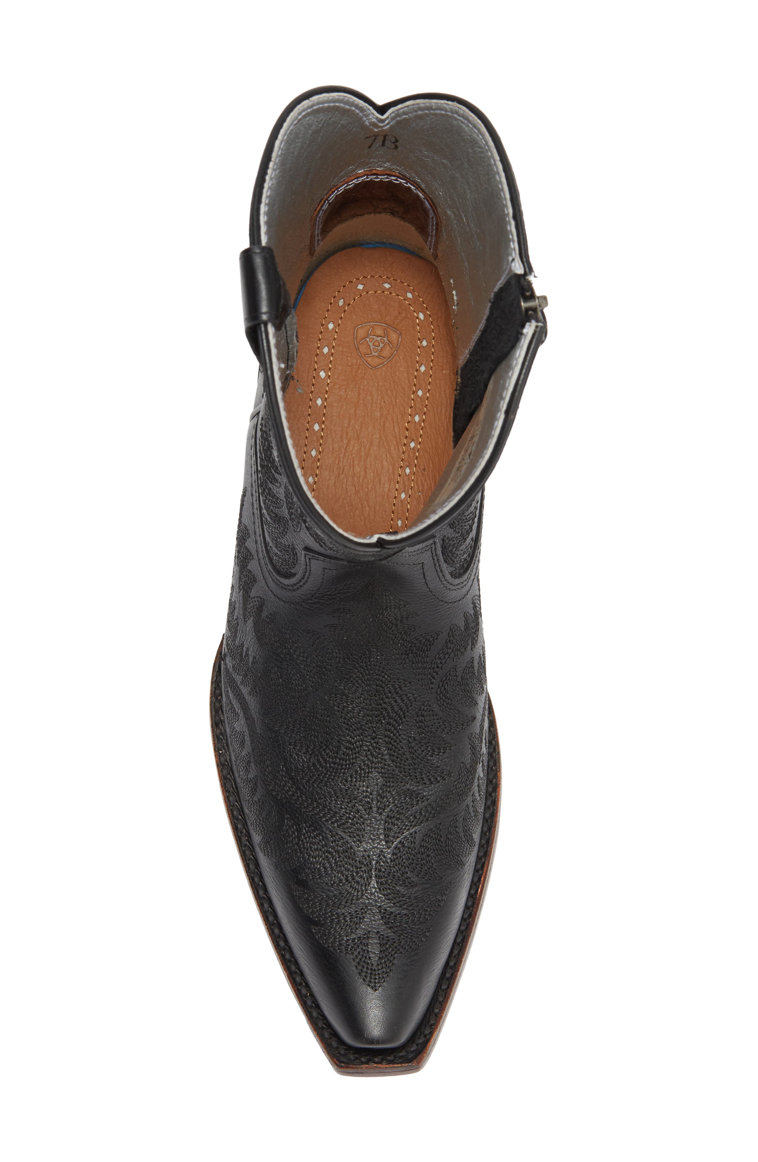 Cate Western Boot, Alternate, color, OBSIDIAN