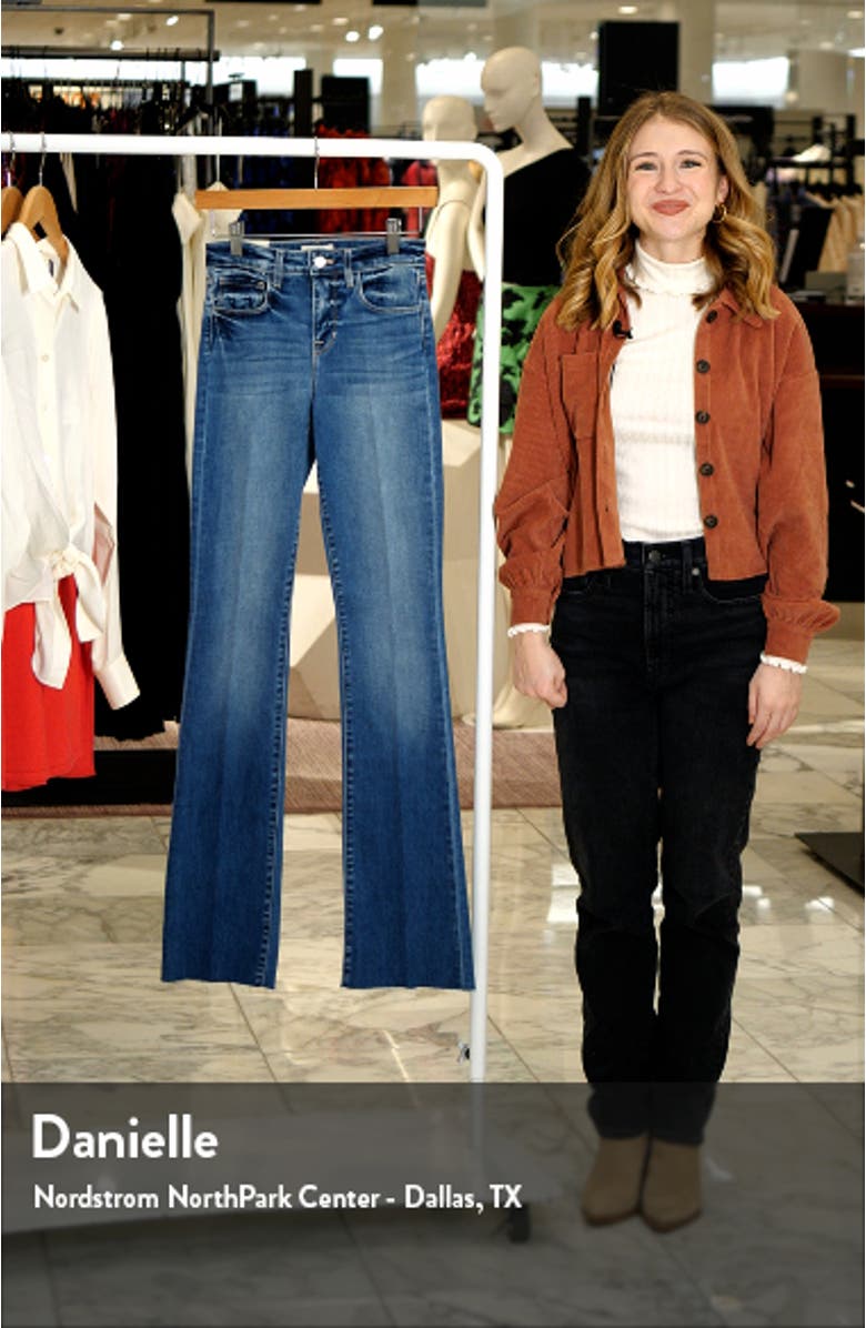 Ruth Raw Hem Straight Leg Jeans, sales video thumbnail