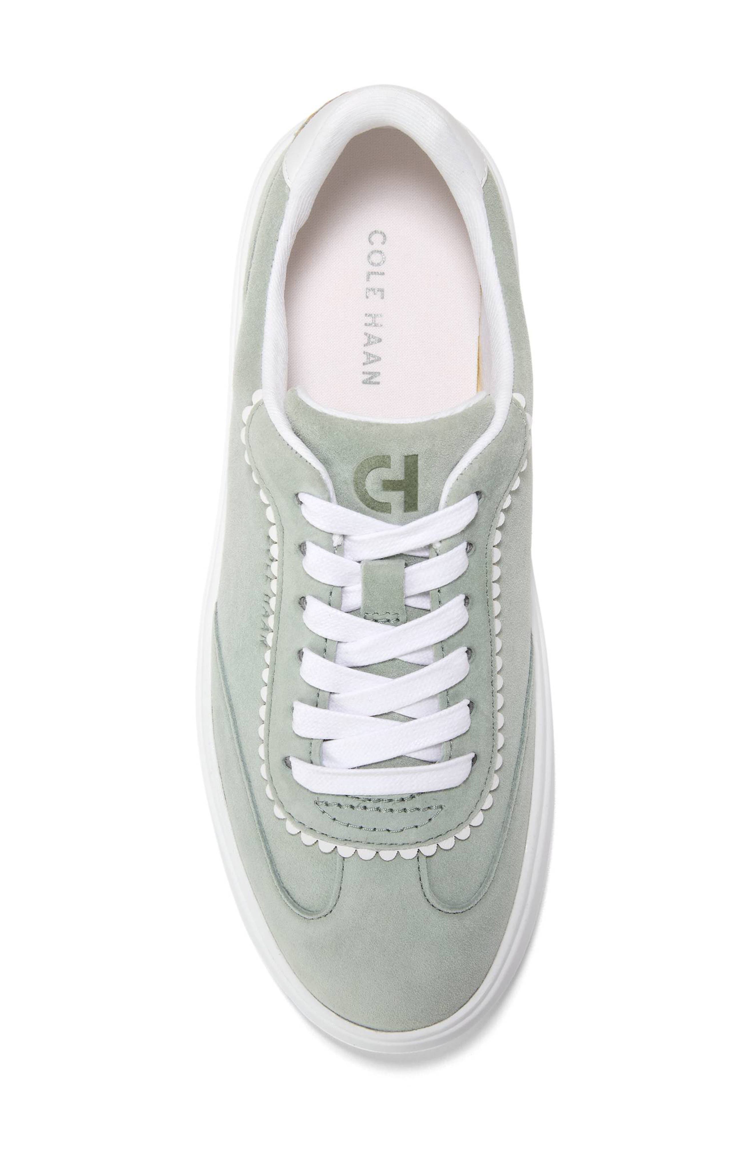 Cole Haan Grand Crosscourt Arlowe Sneaker, Alternate, color, Lily Pad Suede / White Suede