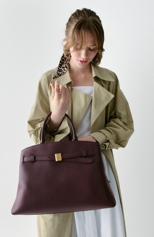 Kate Spade New York Large Deco Pebble Leather Satchel