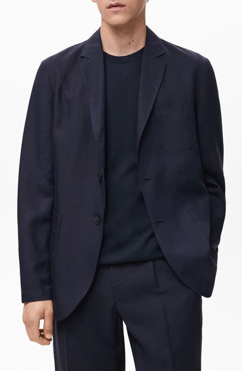 Slim Fit Slub Lyocell & Linen Suit Jacket