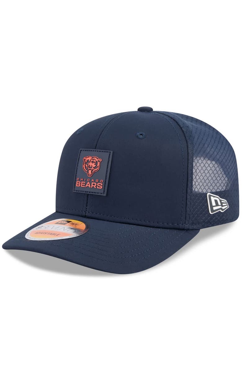 New Era Men's New Era Navy Chicago Bears 2025 Sideline 9SEVENTY Trucker Adjustable Hat, Main, color, Navy