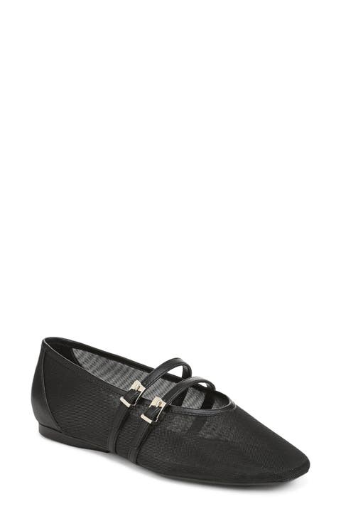 Crista2 Faux Leather Mary Jane Flat