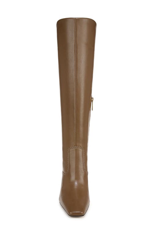Franco Sarto Bowman Snakeskin Embossed Knee High Boot In Brown