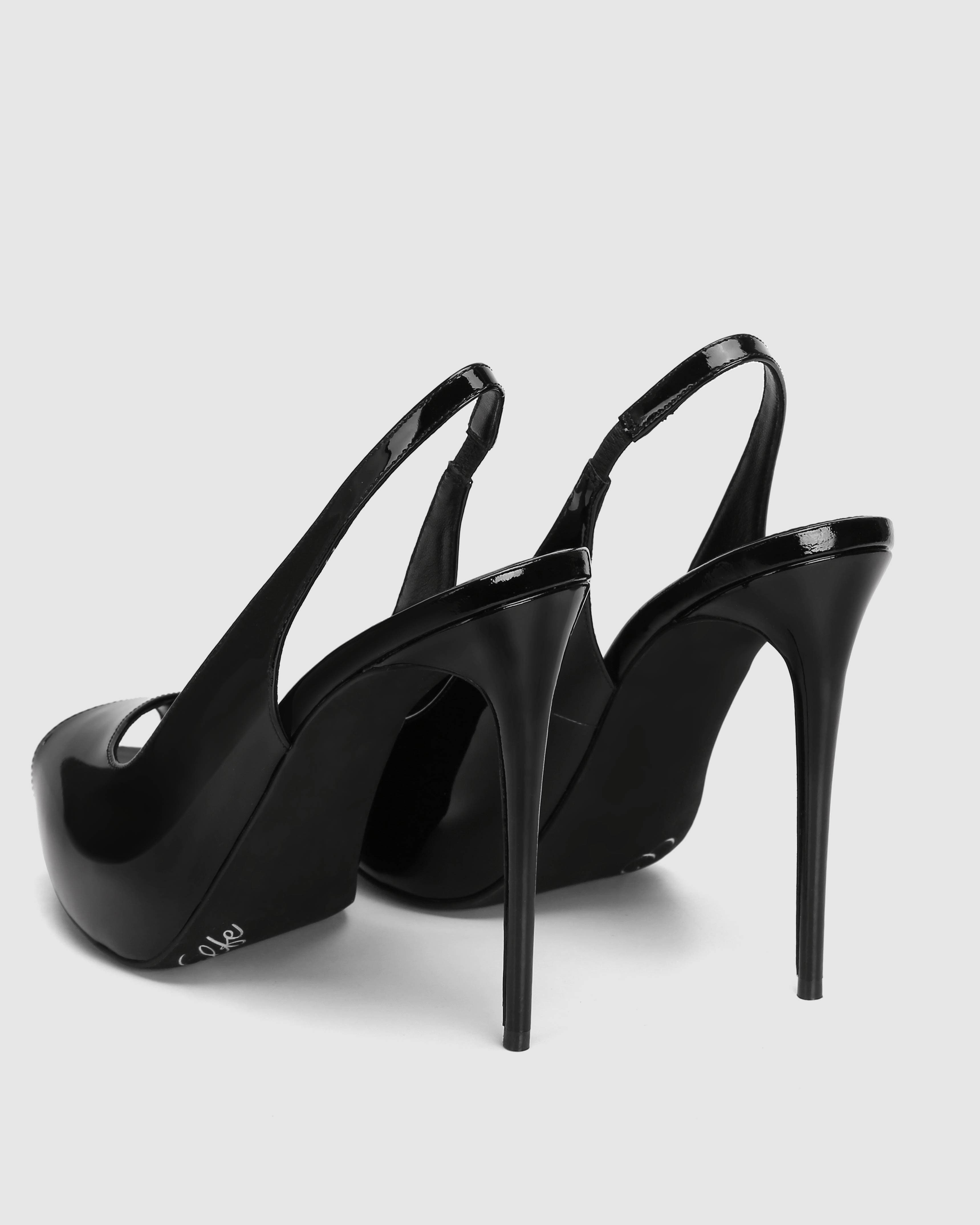 Naked Wolfe River Heels, Alternate, color, Black