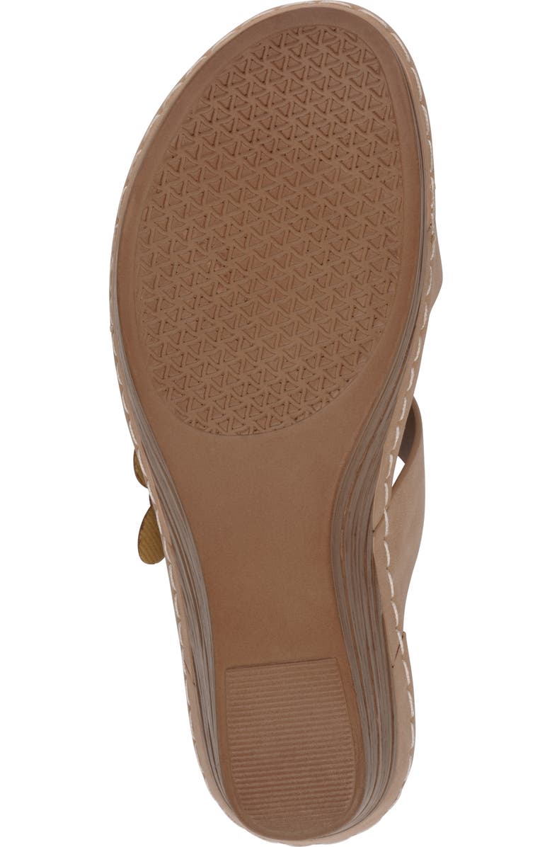 GC SHOES Taryn Flower Wedge Sandal, Alternate, color, Tan