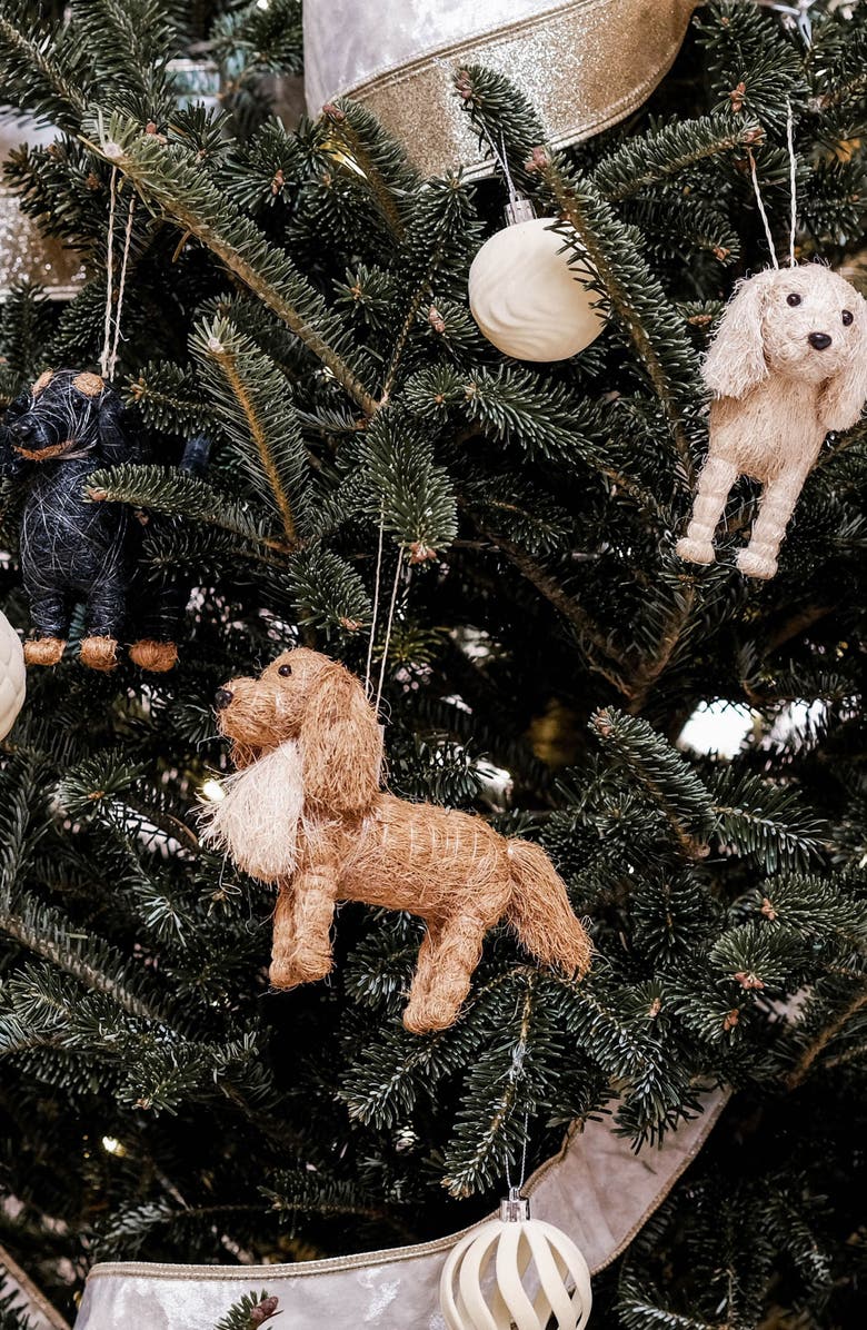 LIKHA Golden Retriever Handwoven Ornament, Alternate, color, Brown/ White