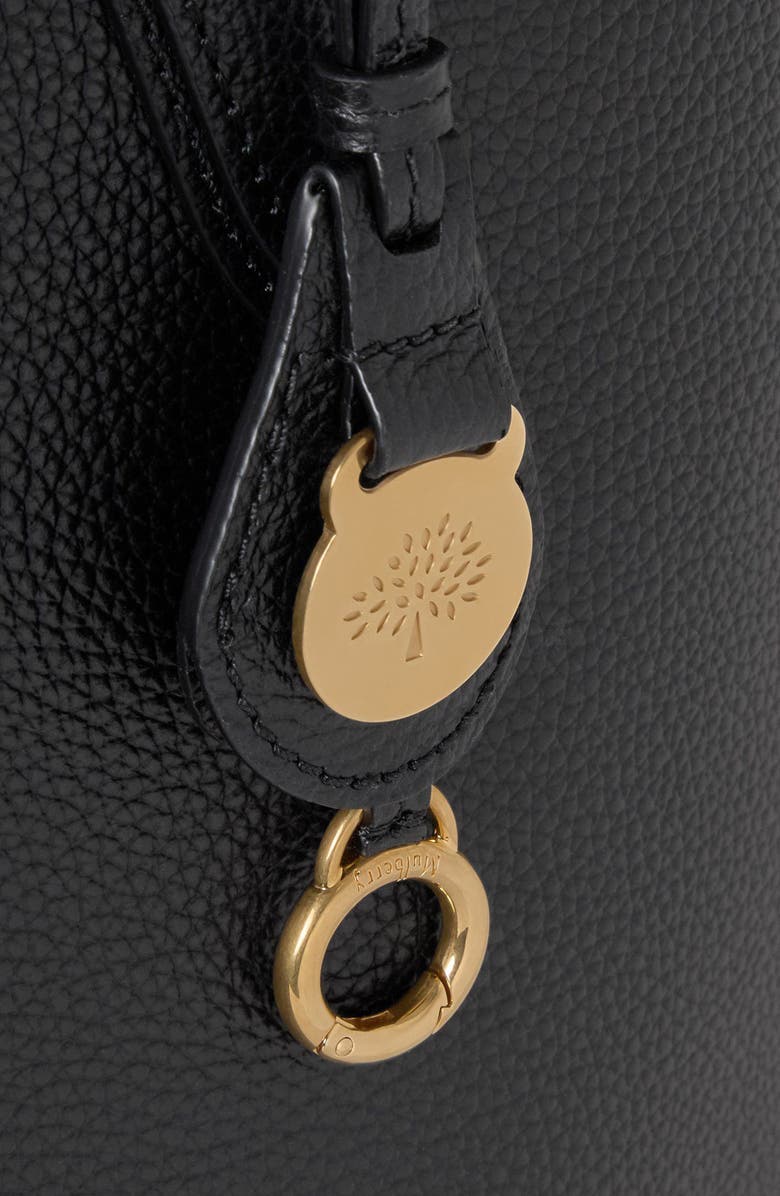 Mulberry East/West Leather Shopper Tote, Alternate, color, Black