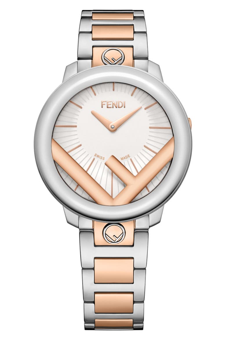 Silver Dial Two-Tone Bracelet Watch, 36mm, Main, color, TWO TONE