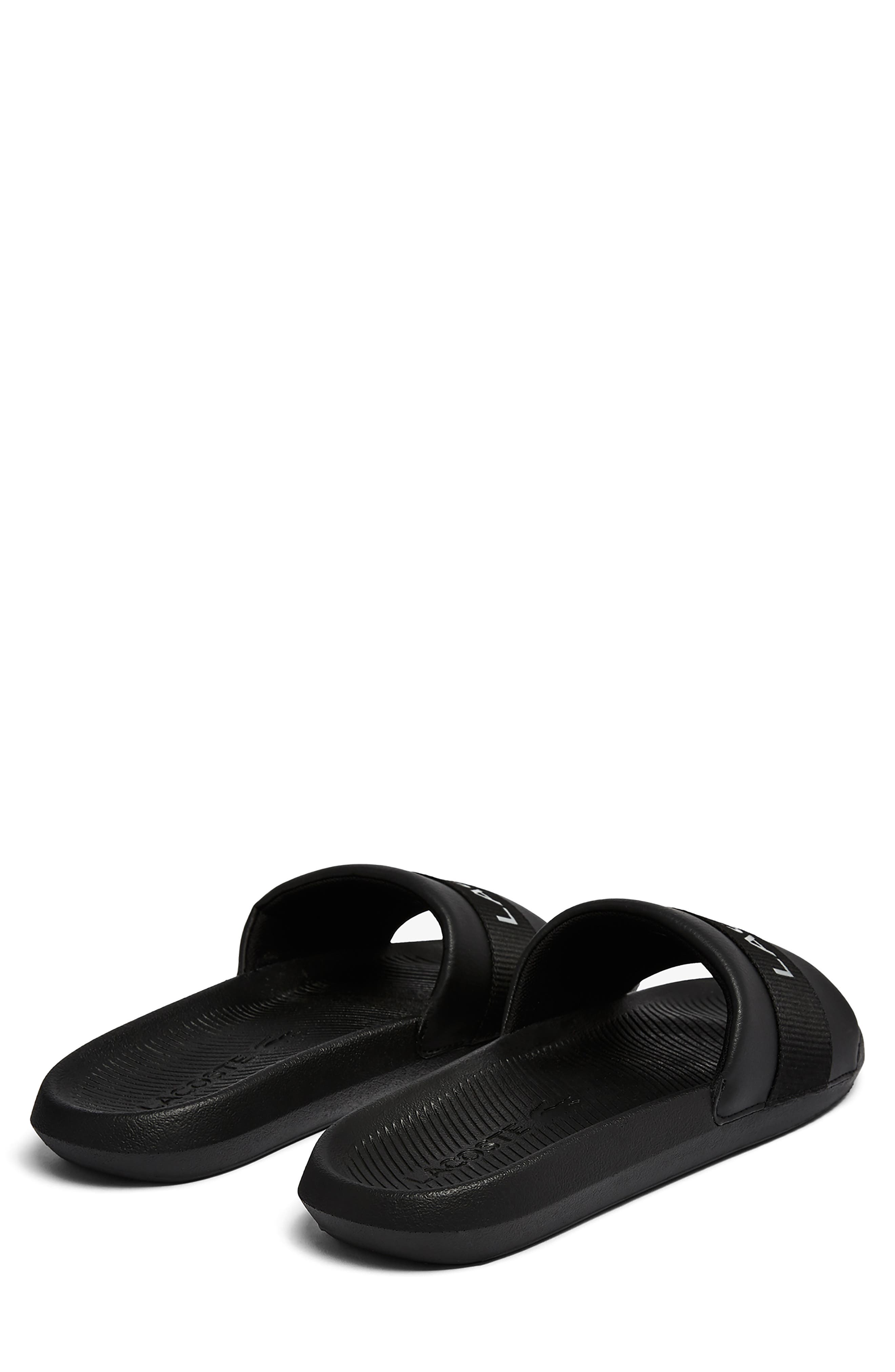 Lacoste Croco Water Resistant Slide Sandal, Alternate, color, 