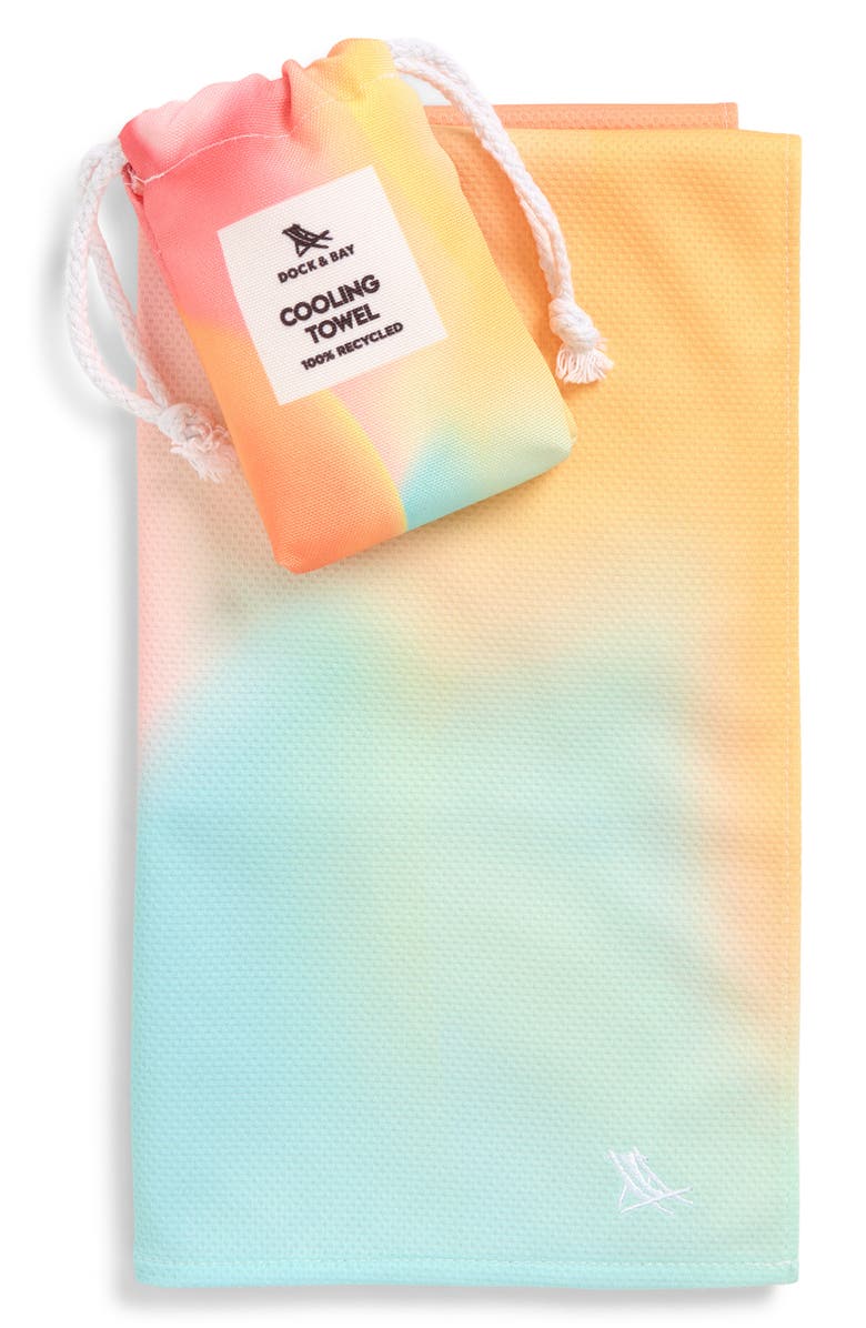 DOCK AND BAY Cooling Towel, Main, color, Sunset Run