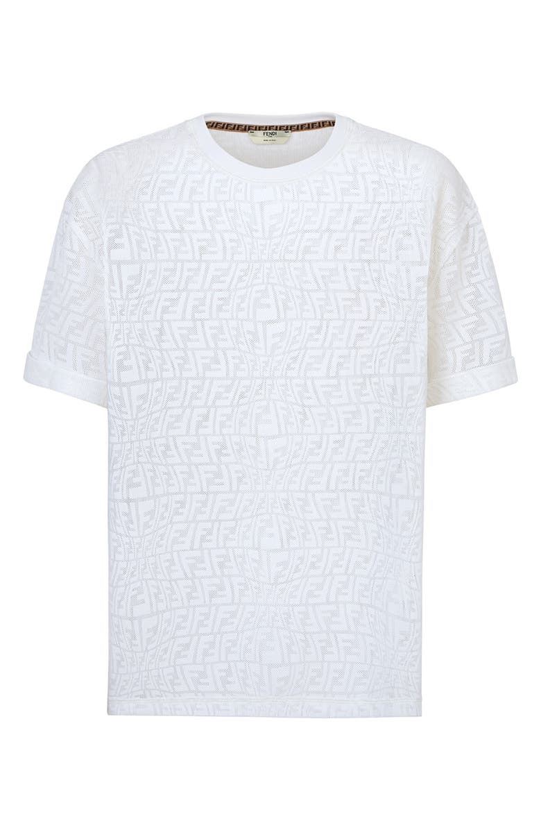 Fendi x Sarah Coleman FF Fisheye Mesh T-Shirt, Main, color, 