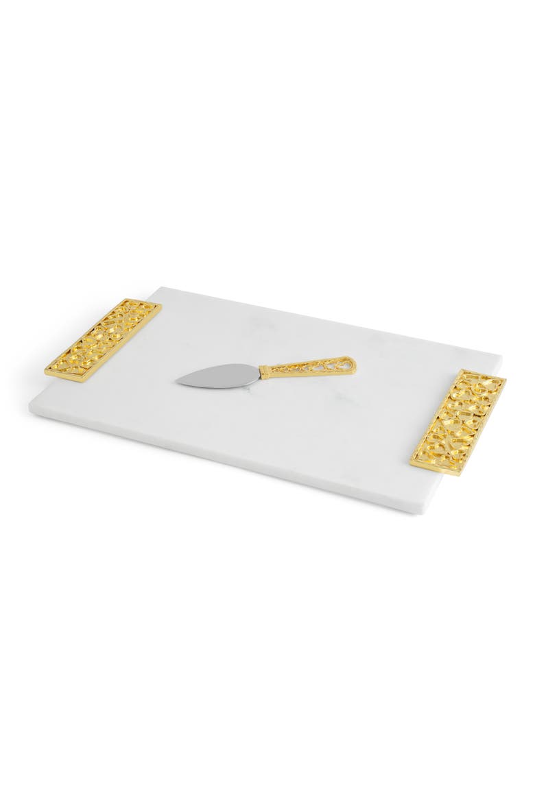 Heart Cheese Board & Spreader, Alternate, color, White