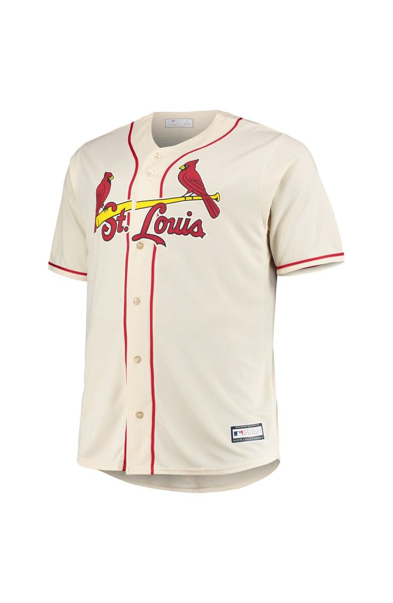 PROFILE Men's Yadier Molina Cream St. Louis Cardinals Big & Tall Replica Player Jersey, Alternate, color, 