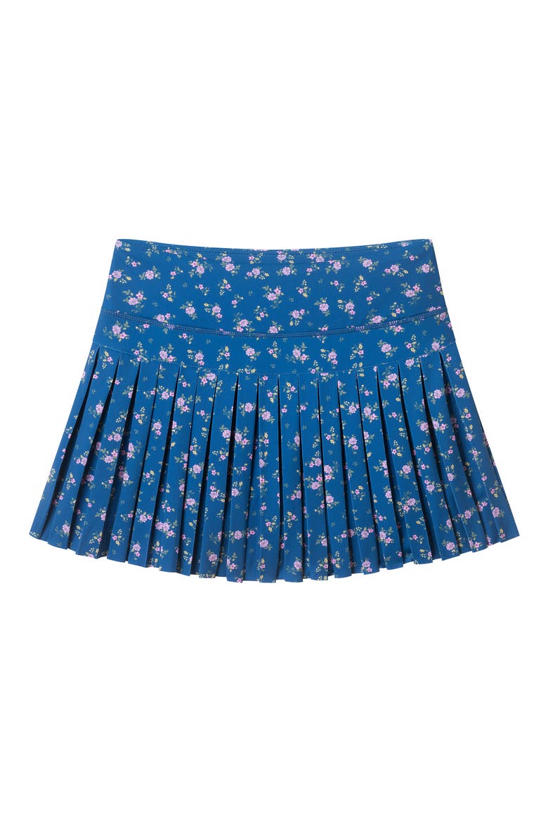 Kids' Floral Performance Pleated Skort, Main, color, NAVY FLORAL