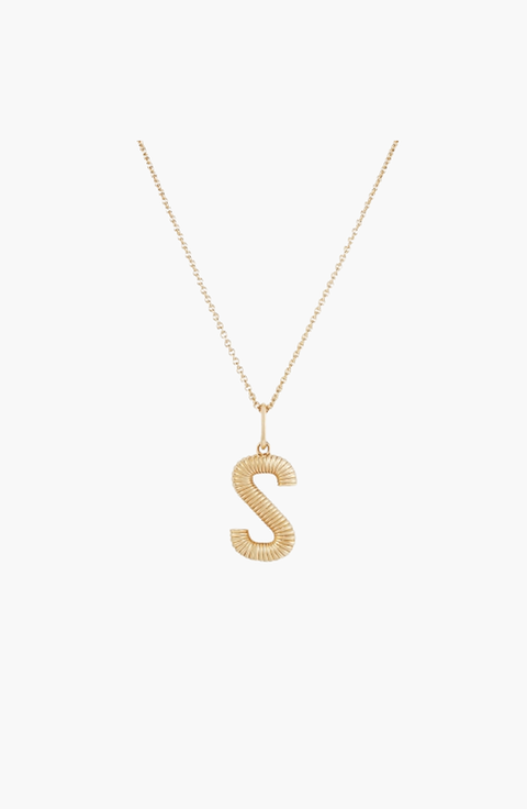 Bold Letter Pendant Necklace