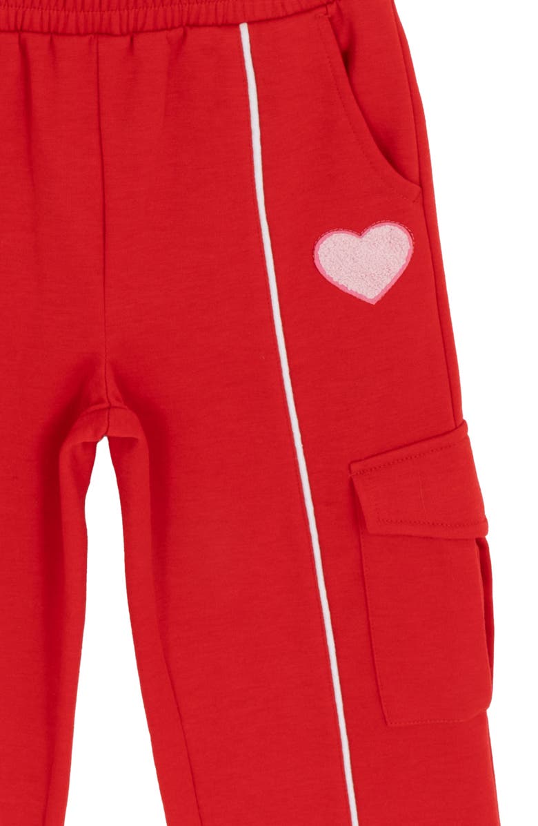 Rare Editions Kids' Fearless Sweatshirt & Cargo Pants Set, Alternate, color, Red