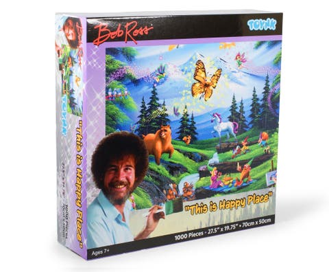Bob Ross This Is Happy Place 1000 Piece Jigsaw Puzzle