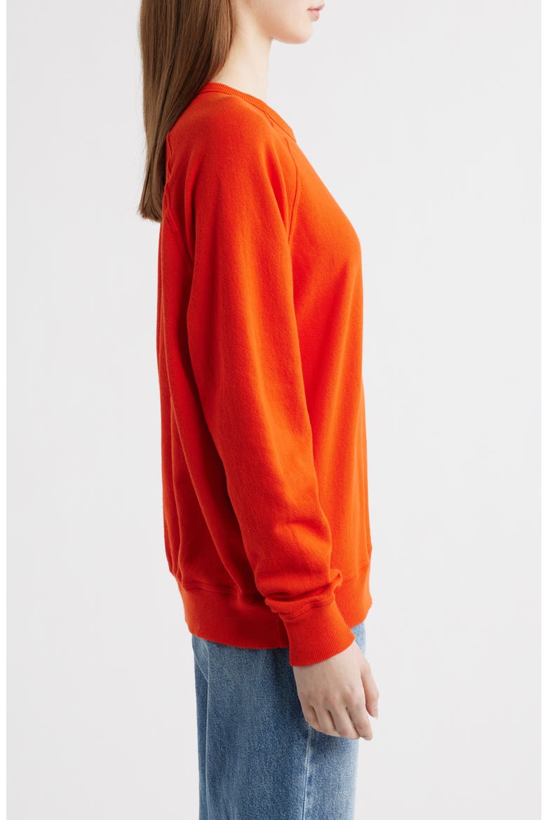 College French Terry Sweatshirt, Alternate, color, PERSIMMON