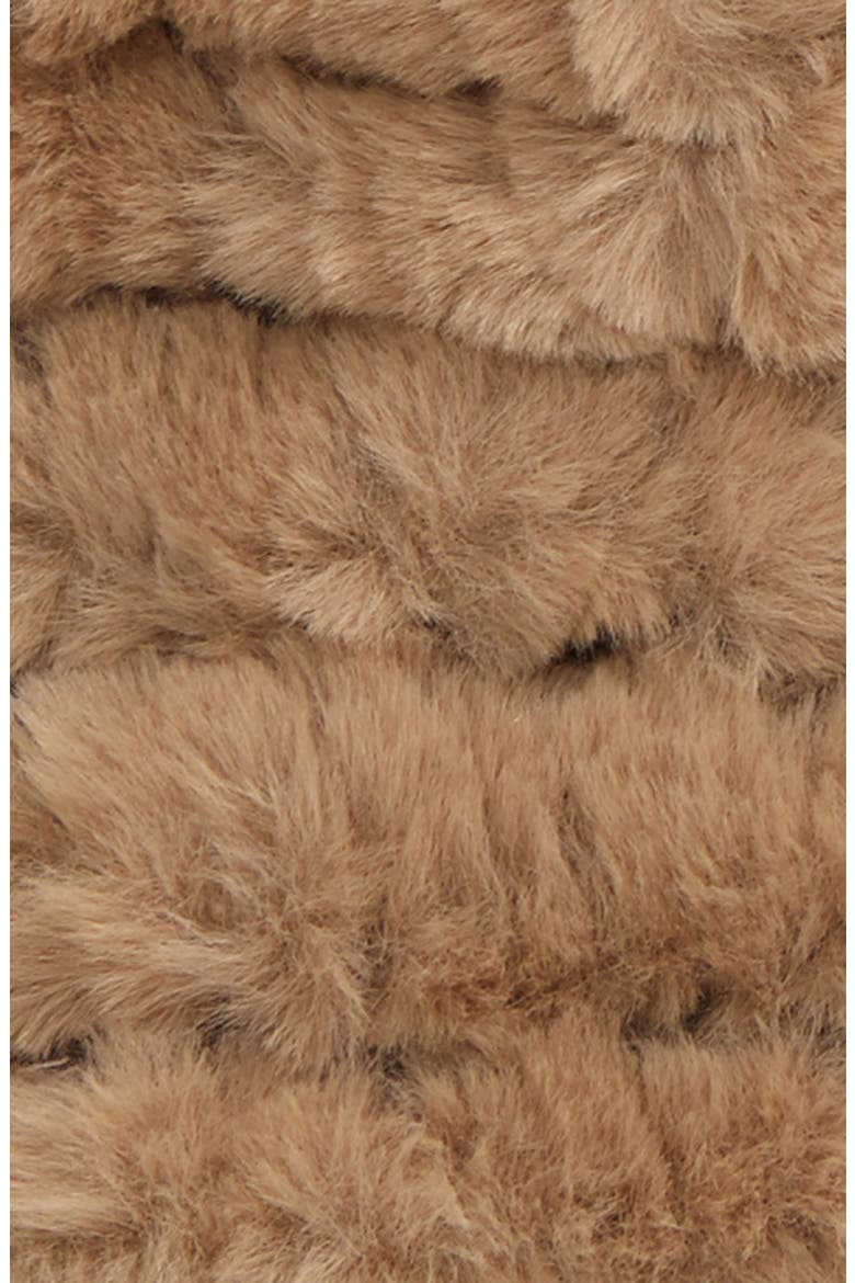 Faux Fur Knitted Mandy Mittens, Alternate, color, BEIGE