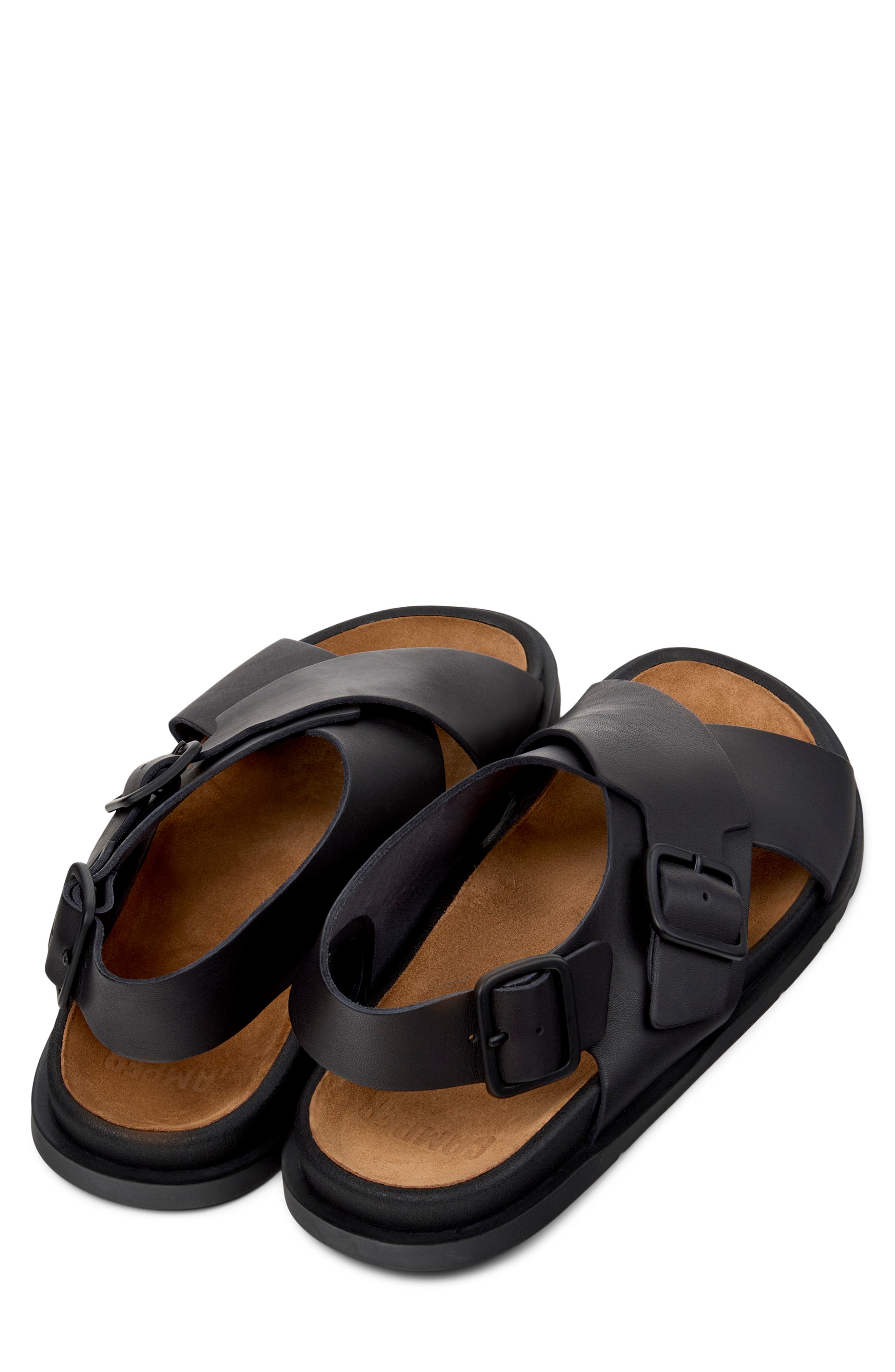 Camper Lluc X-Strap Sandal, Alternate, color, Black