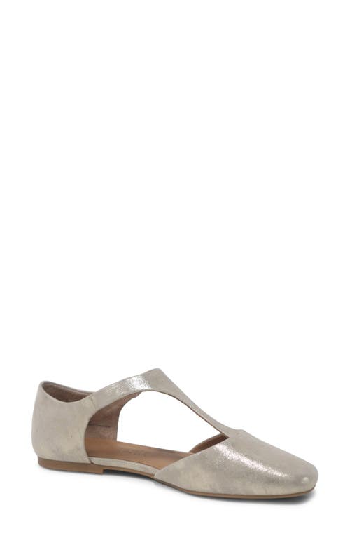 Gentle Souls Wyatt T-strap Flat In Gray