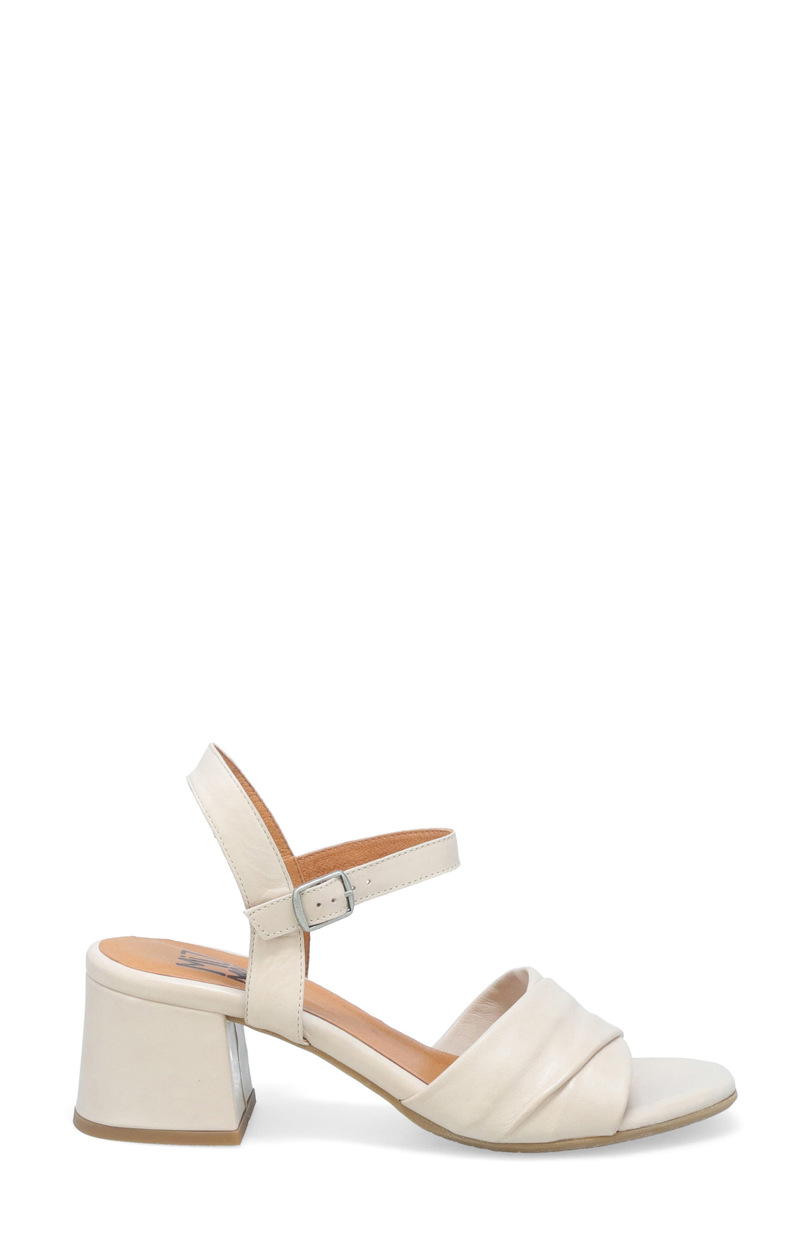Miz Mooz Bela Block Heel Sandal, Alternate, color, Cream