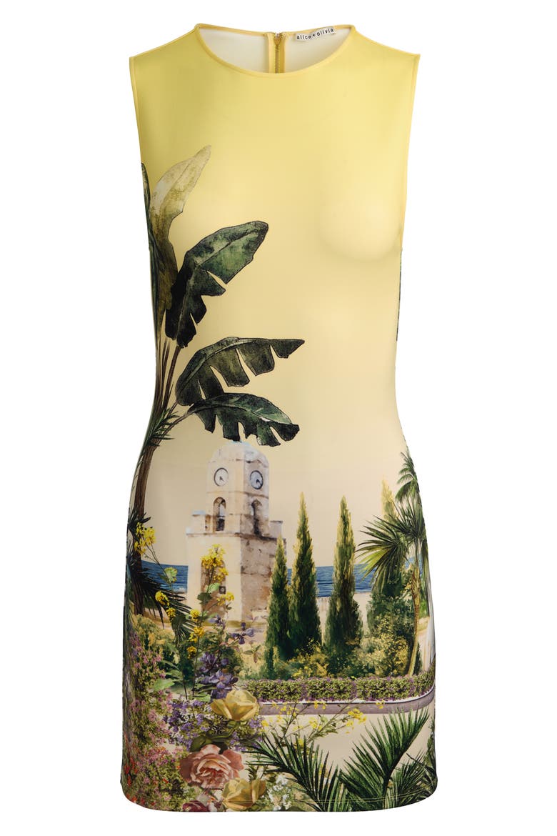 Wynell Landscape Print Sheath Minidress, Alternate, color, PURE PARADISE