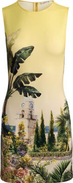 Alice + Olivia Wynell Landscape Print Sheath Minidress