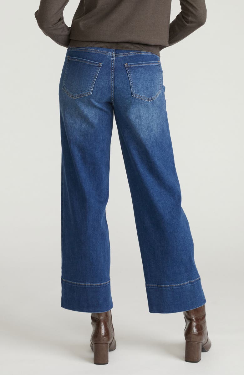 Universal Standard Claudia Wide Leg Jeans, Alternate, color, Naval Blue Wash