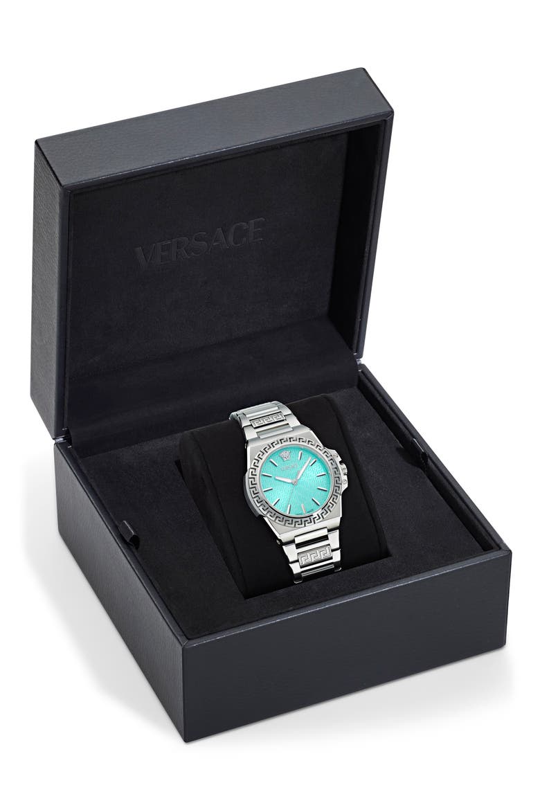 Greca Reaction Bracelet Watch, 38mm, Alternate, color, STAINLESS STEEL
