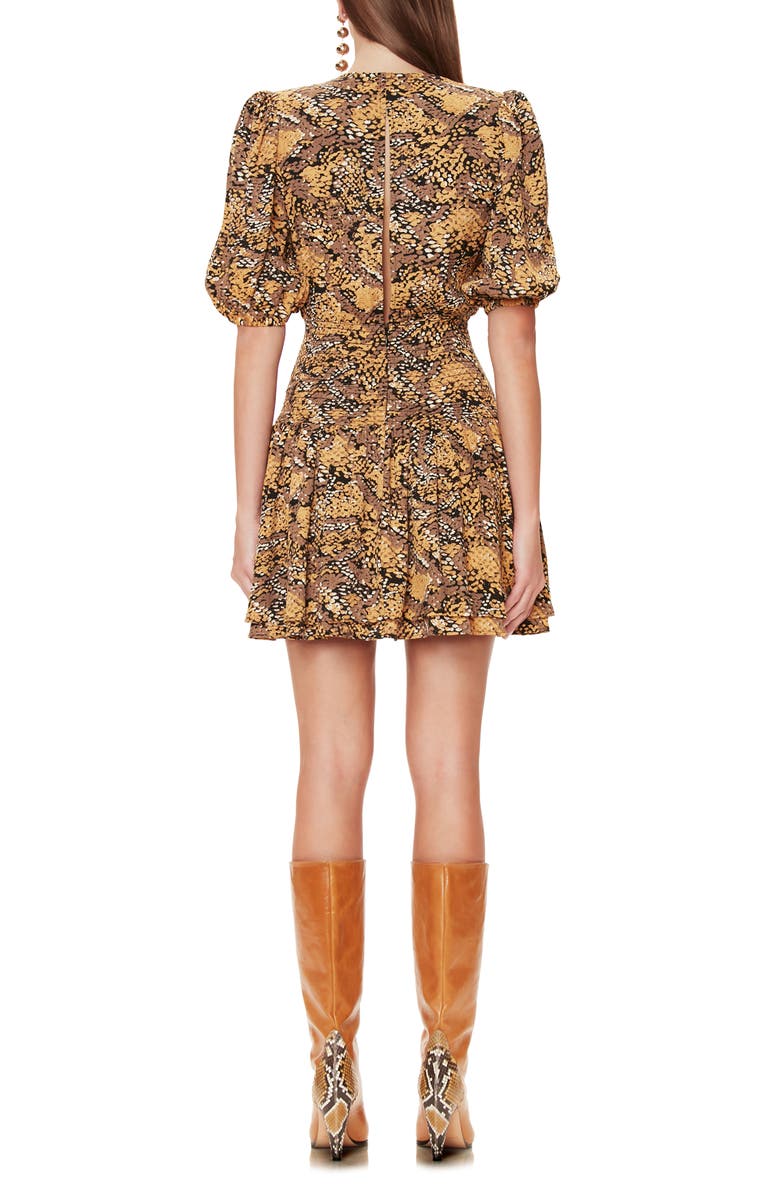 AFRM Camilla Floral Print Minidress, Alternate, color, 