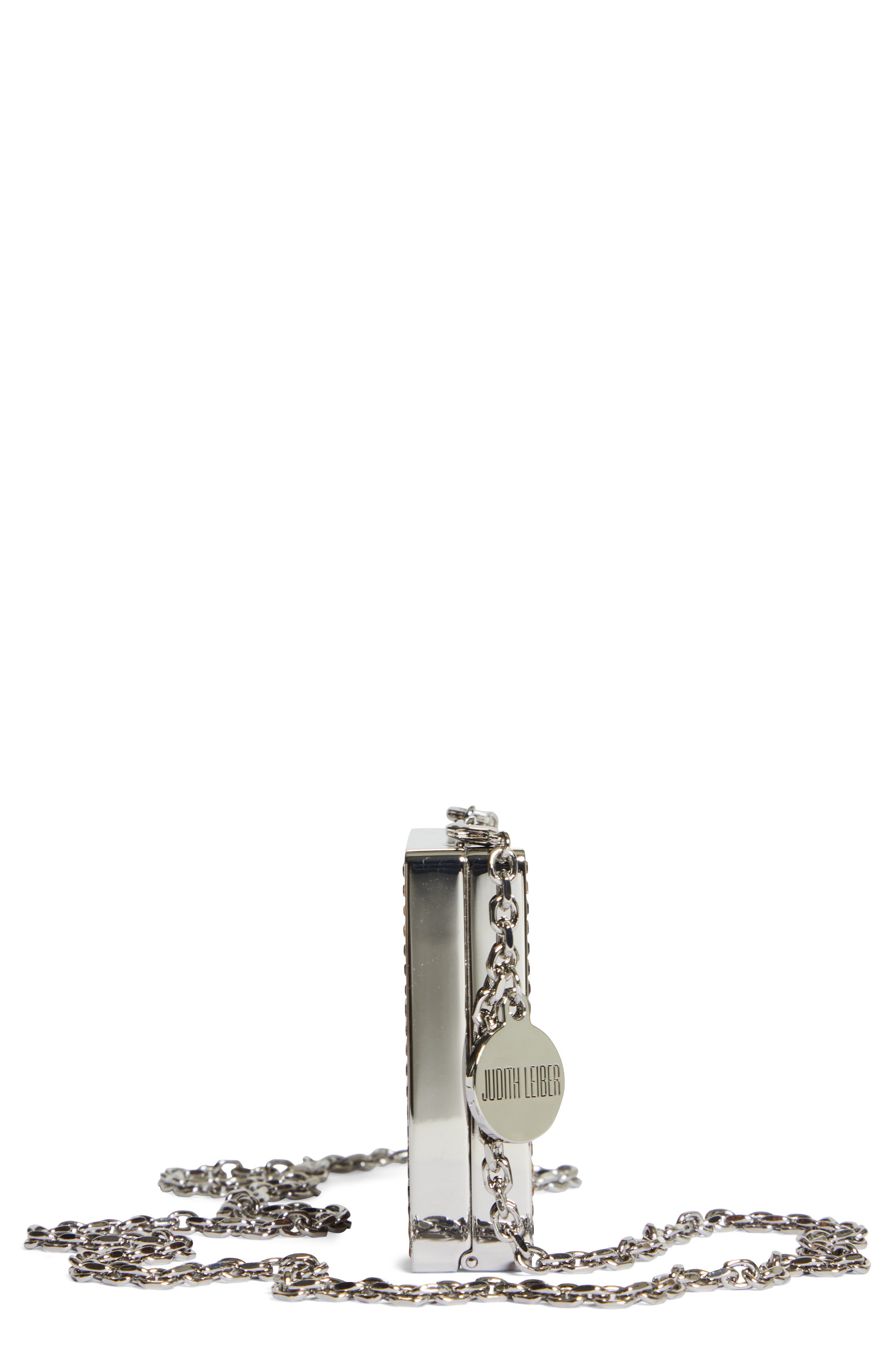 JUDITH LEIBER COUTURE Mini Crystal Leopard Frame Clutch, Alternate, color, 